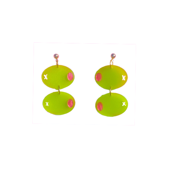 Olive Dangle Earrings