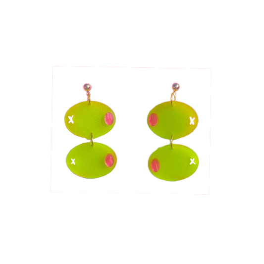 Olive Dangle Earrings