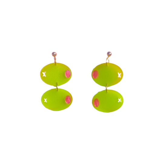 Olive Dangle Earrings