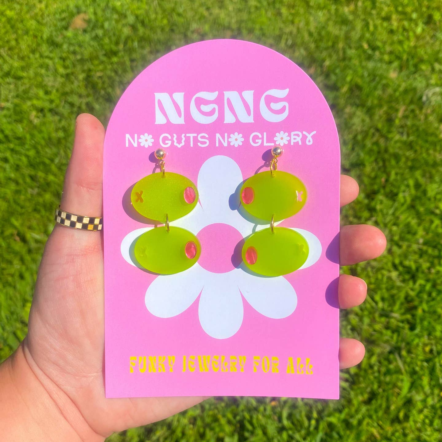 Olive Dangle Earrings