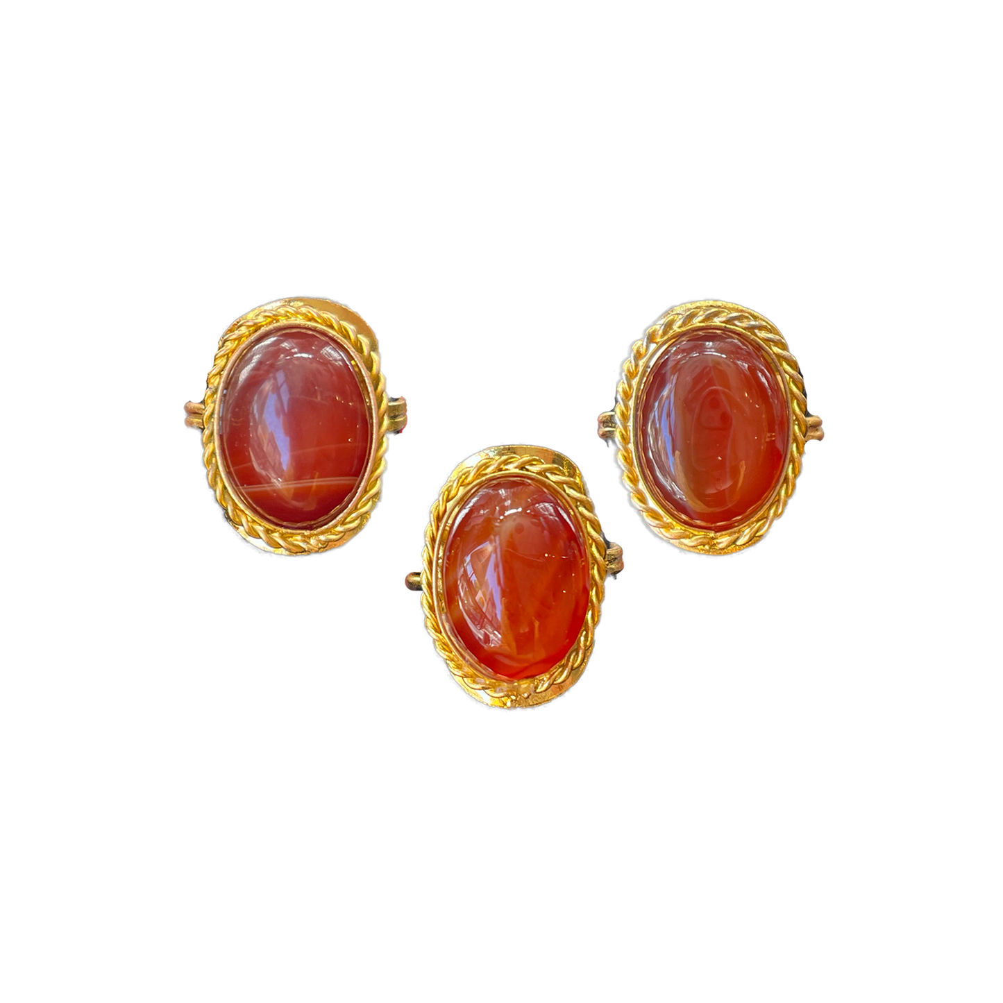 Carnelian Gold Dipped Ring