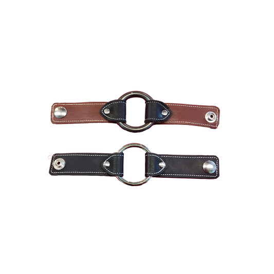 Upcycled Leather O-Ring Cuff