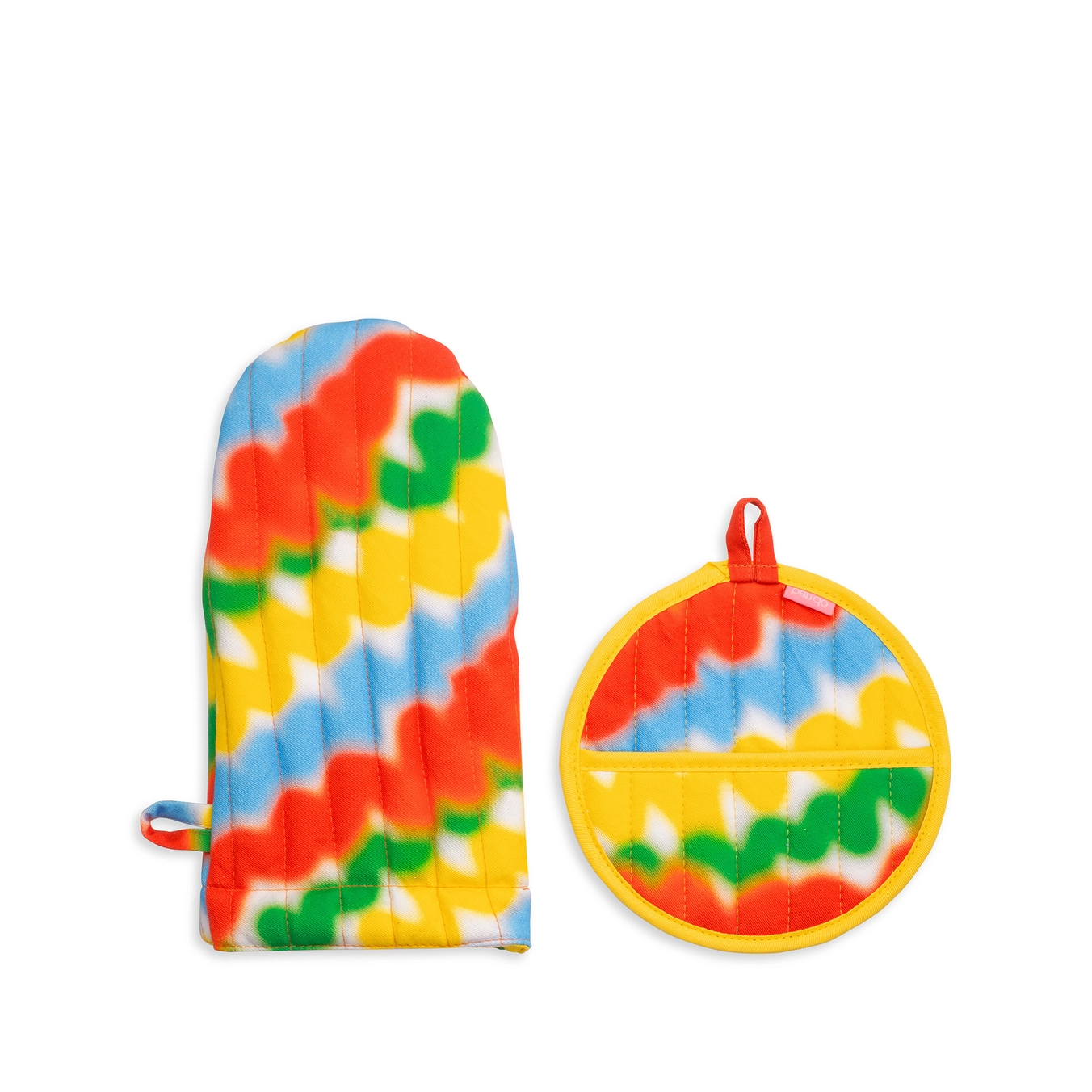 Colorful Oven Mitt and Pot Holder Set