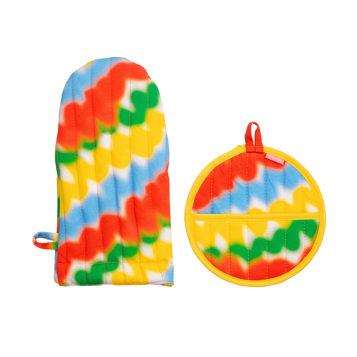 Colorful Oven Mitt and Pot Holder Set