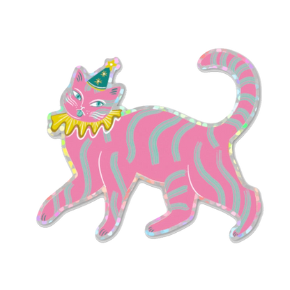 Big Party Pooper Cat Sticker