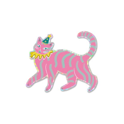 Big Party Pooper Cat Sticker