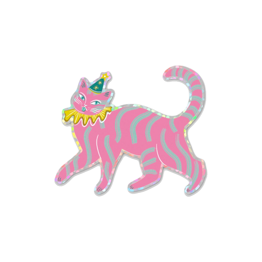 Big Party Pooper Cat Sticker
