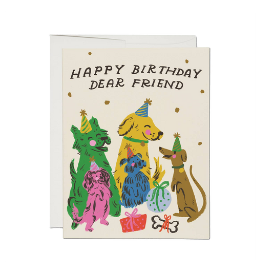 Puppy Party Birthday Card