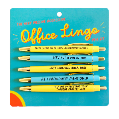 The (Very Passive Aggressive) Office Lingo Pen Set