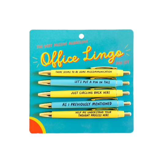 The (Very Passive Aggressive) Office Lingo Pen Set