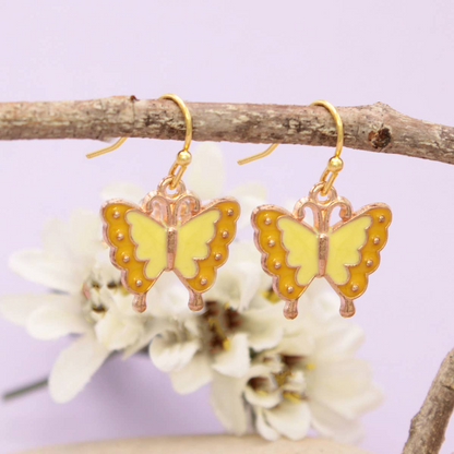 Pastel Parade Butterfly Dangle Earrings