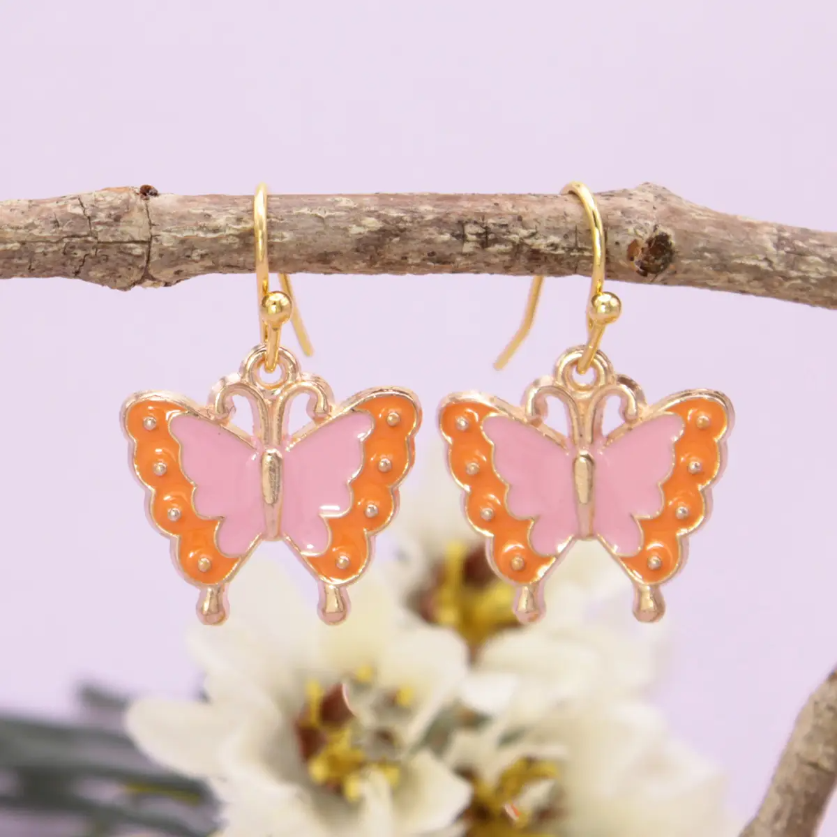 Pastel Parade Butterfly Dangle Earrings