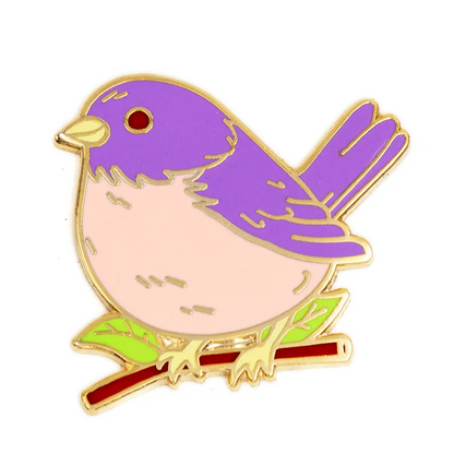 Pastel Sparrow Enamel Pin