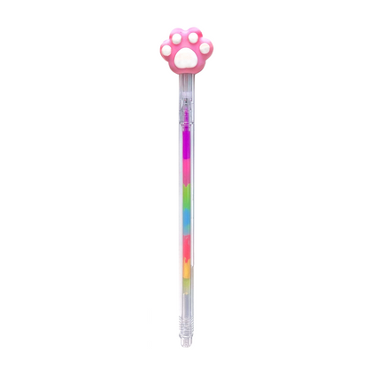 Paw Print Rainbow Gel Pen