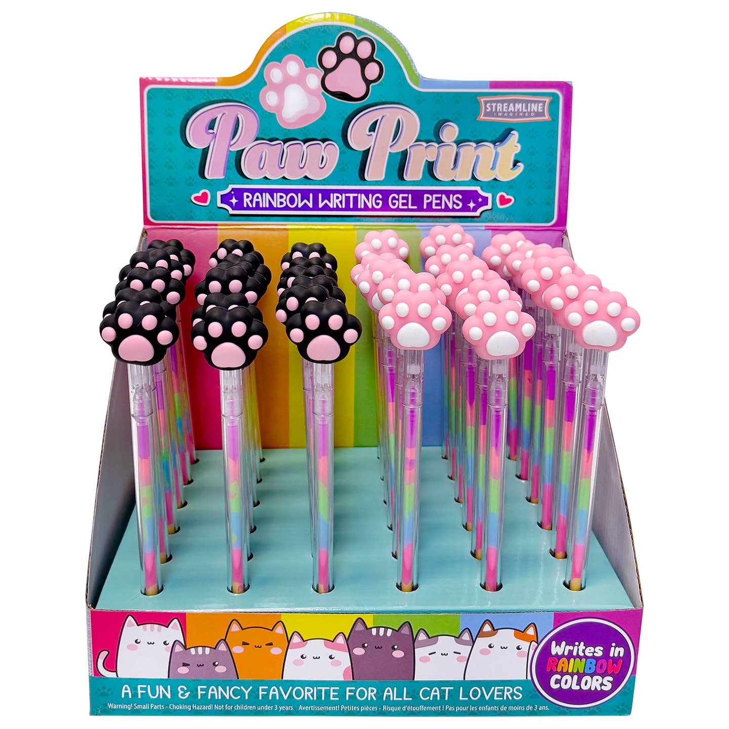 Paw Print Rainbow Gel Pen