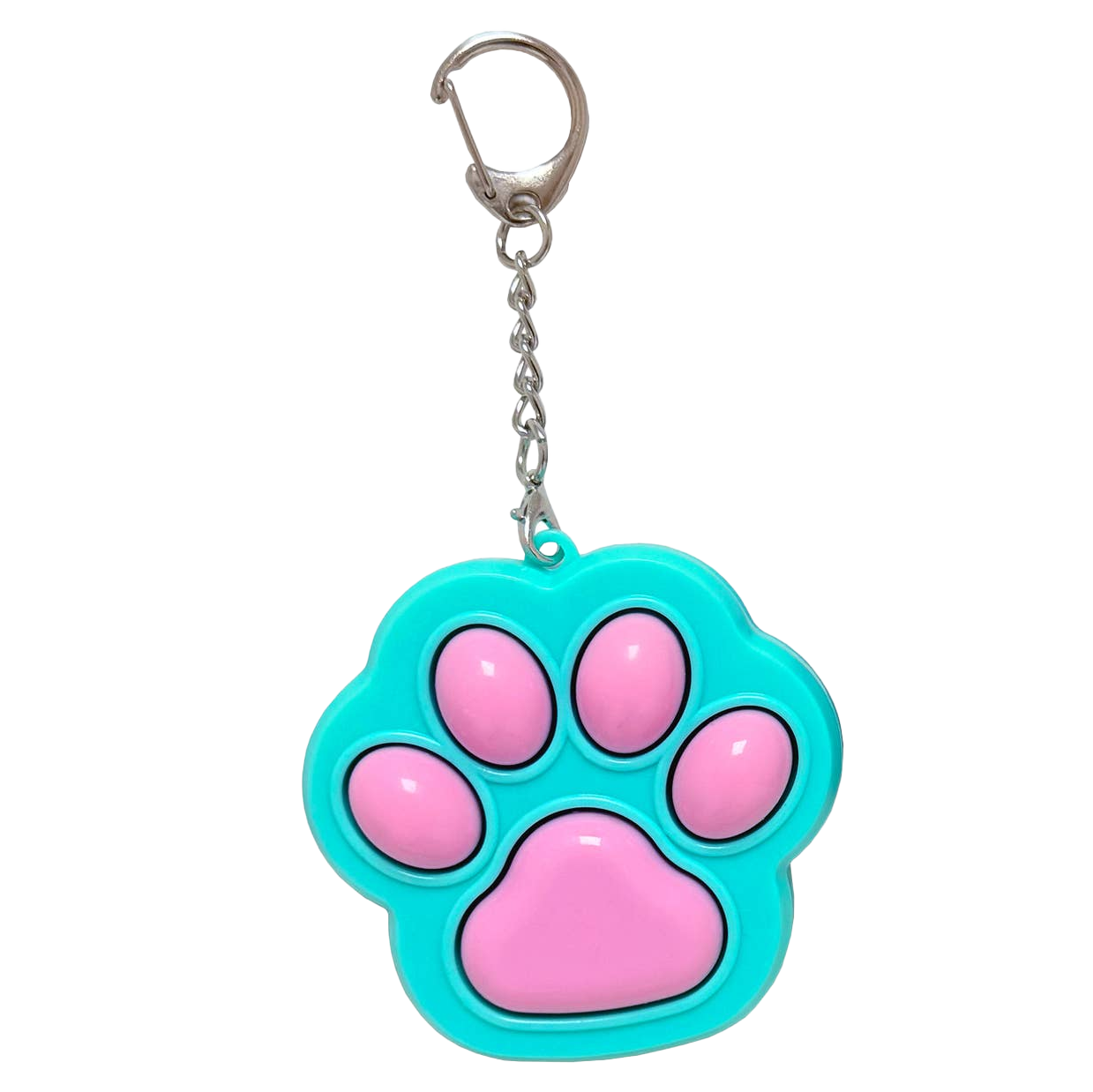 Paw Print Clickers Keychain