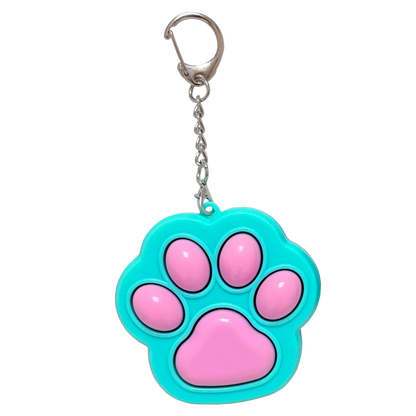 Paw Print Clickers Keychain