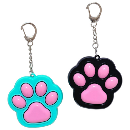 Paw Print Clickers Keychain