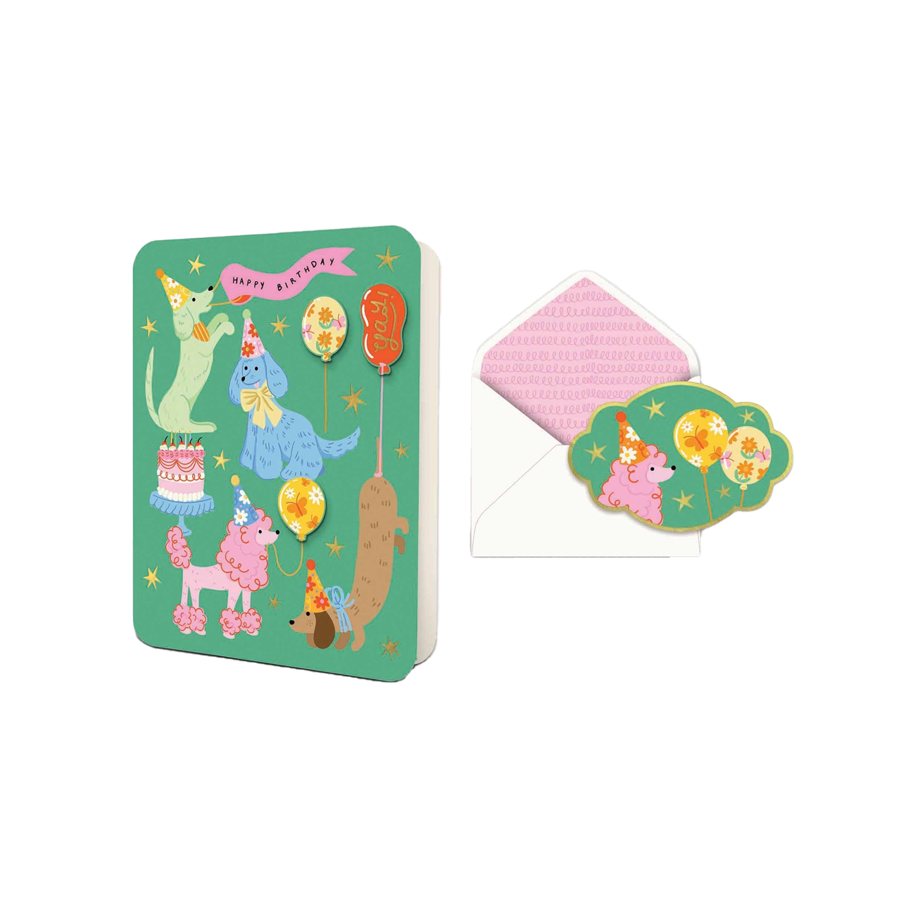 Paw-ty Time Deluxe Birthday Card