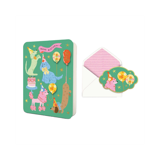 Paw-ty Time Deluxe Birthday Card