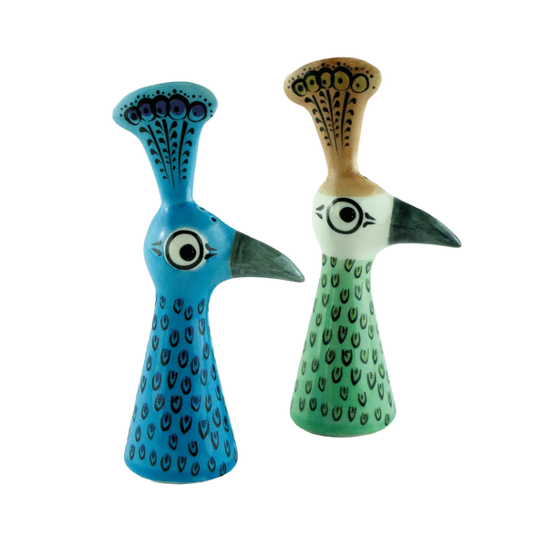 Peacock Salt and Pepper Shakers
