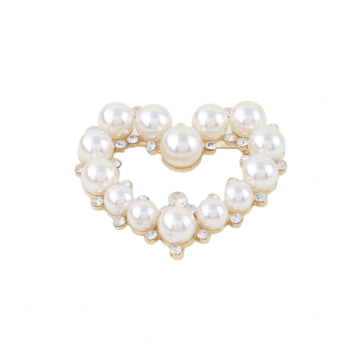Bejeweled Heart Brooch