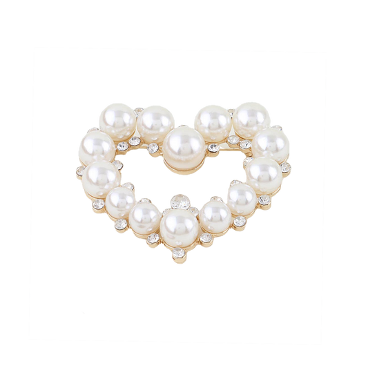 Bejeweled Heart Brooch