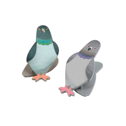 Peckish Pigeon Bag Clips Set of 4
