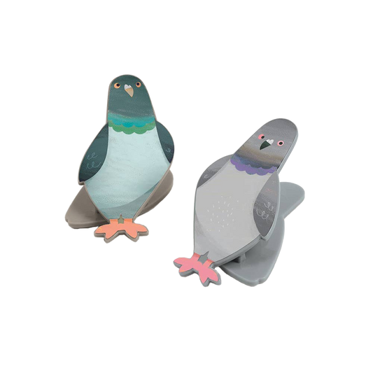 Peckish Pigeon Bag Clips Set of 4