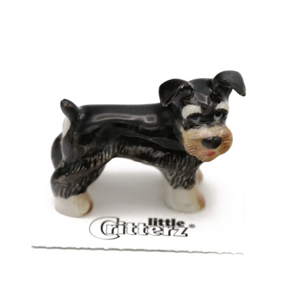 "Pepper" Miniature Schnauzer Porcelain Miniature