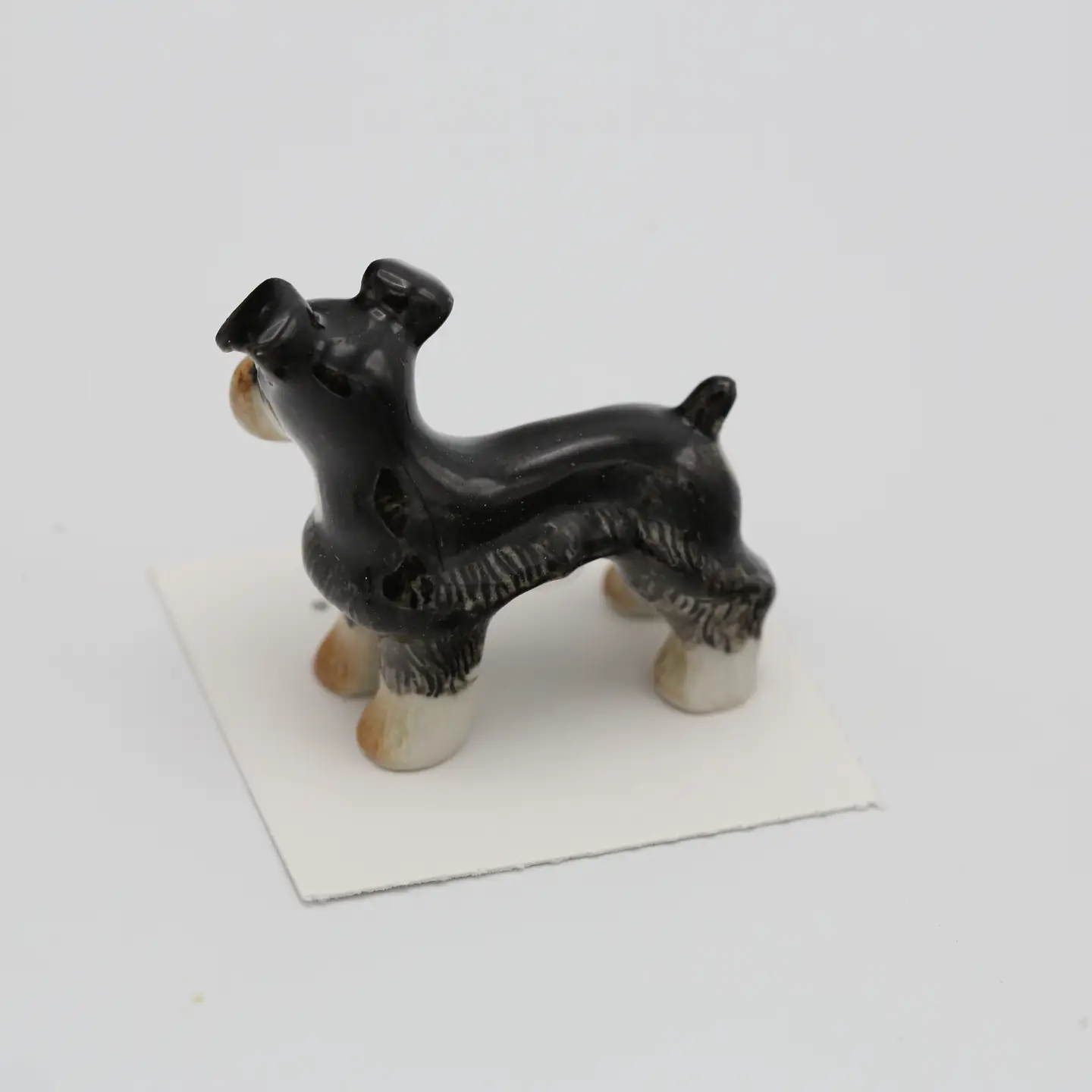 "Pepper" Miniature Schnauzer Porcelain Miniature