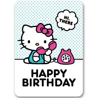 Hello Kitty Telephone Deluxe Birthday Card