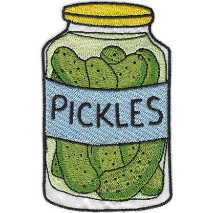 Cartoony Jar of Pickles