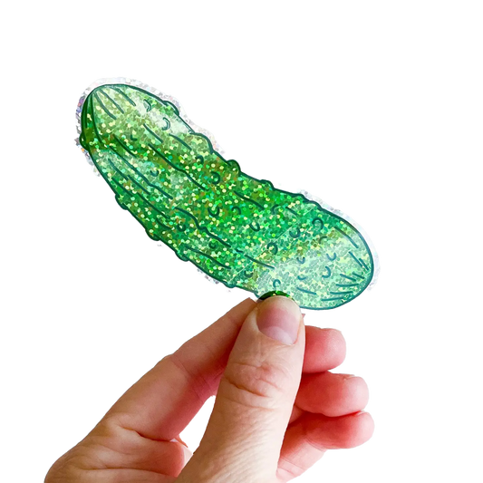 Glitter Pickle Sticker