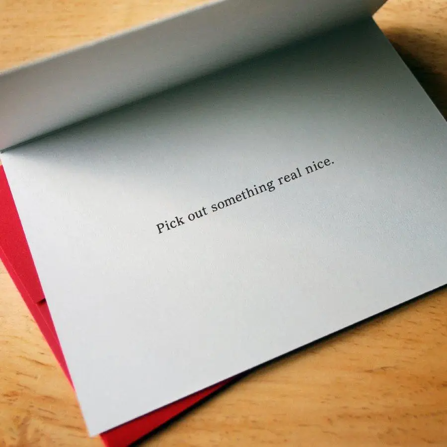 Lazy Gift Giver Greeting Card