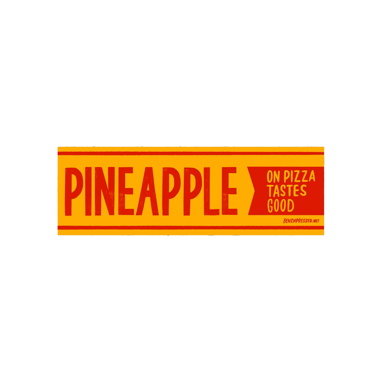 Pineapple on Pizza Sticker