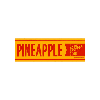 Pineapple on Pizza Sticker