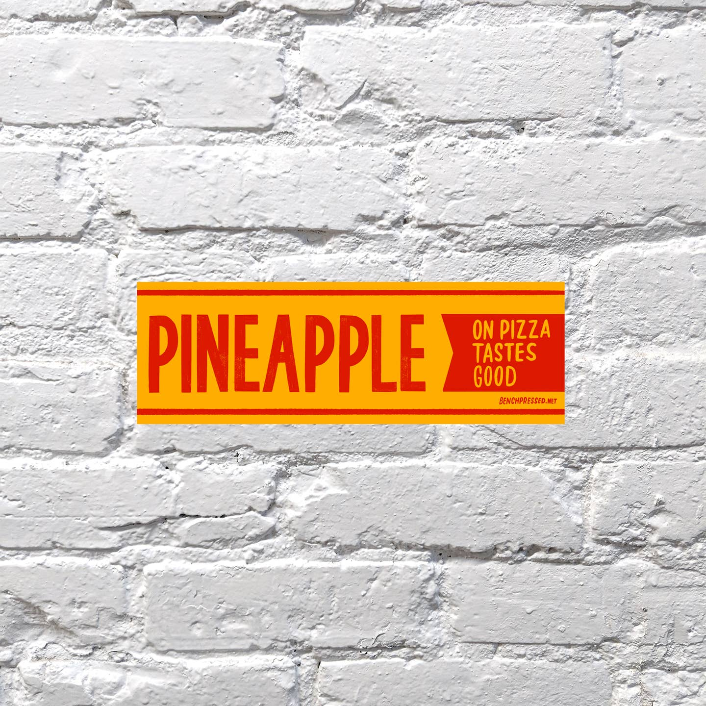 Pineapple on Pizza Sticker