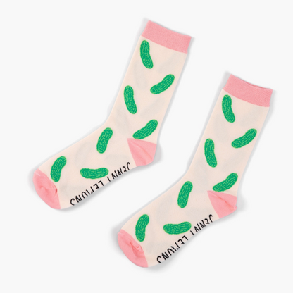 Pink Colorblock Pickle - Unisex Socks