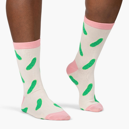 Pink Colorblock Pickle - Unisex Socks