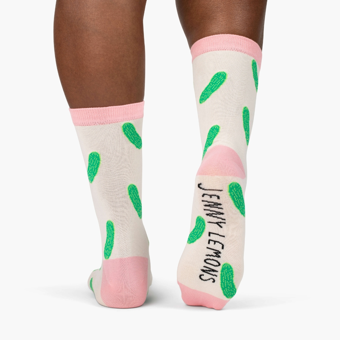 Pink Colorblock Pickle - Unisex Socks