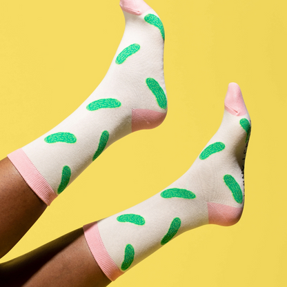 Pink Colorblock Pickle - Unisex Socks