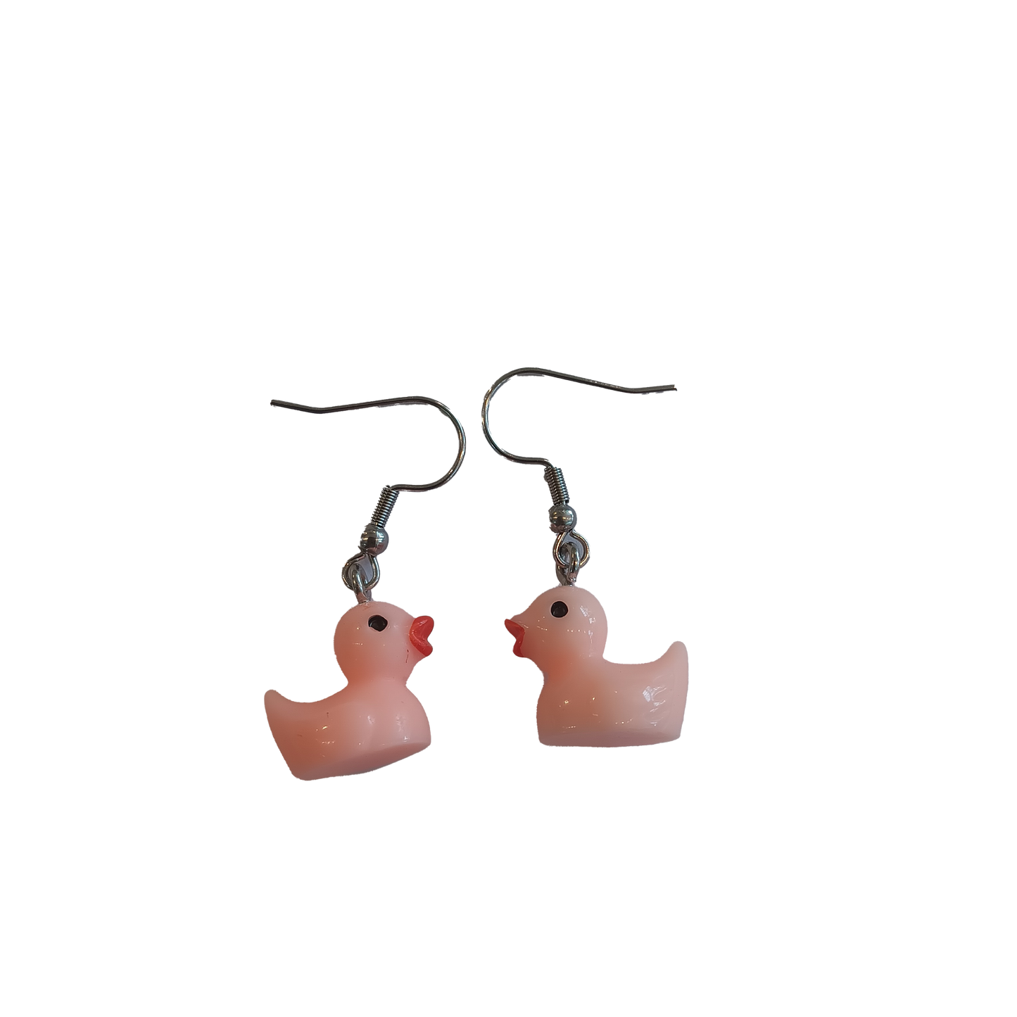 Pink Duckie Dangle Earrings