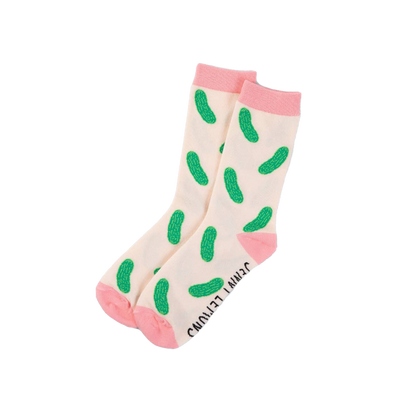 Pink Colorblock Pickle - Unisex Socks