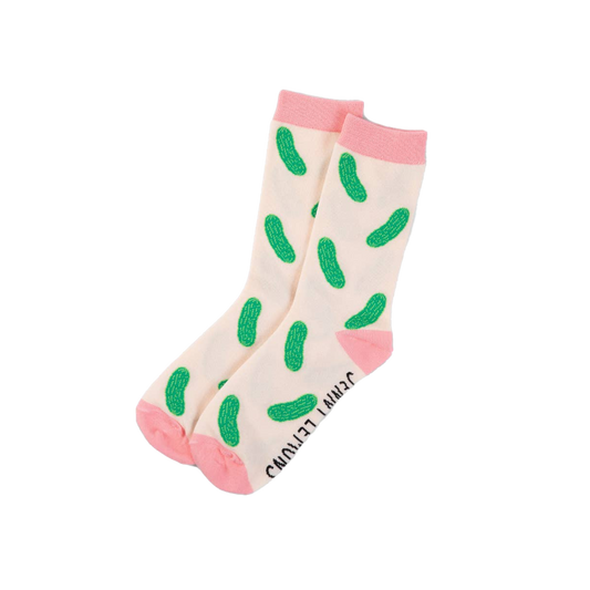 Pink Colorblock Pickle - Unisex Socks