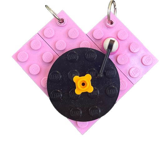 Pink Heart Turntable Ms.Brixx Necklace