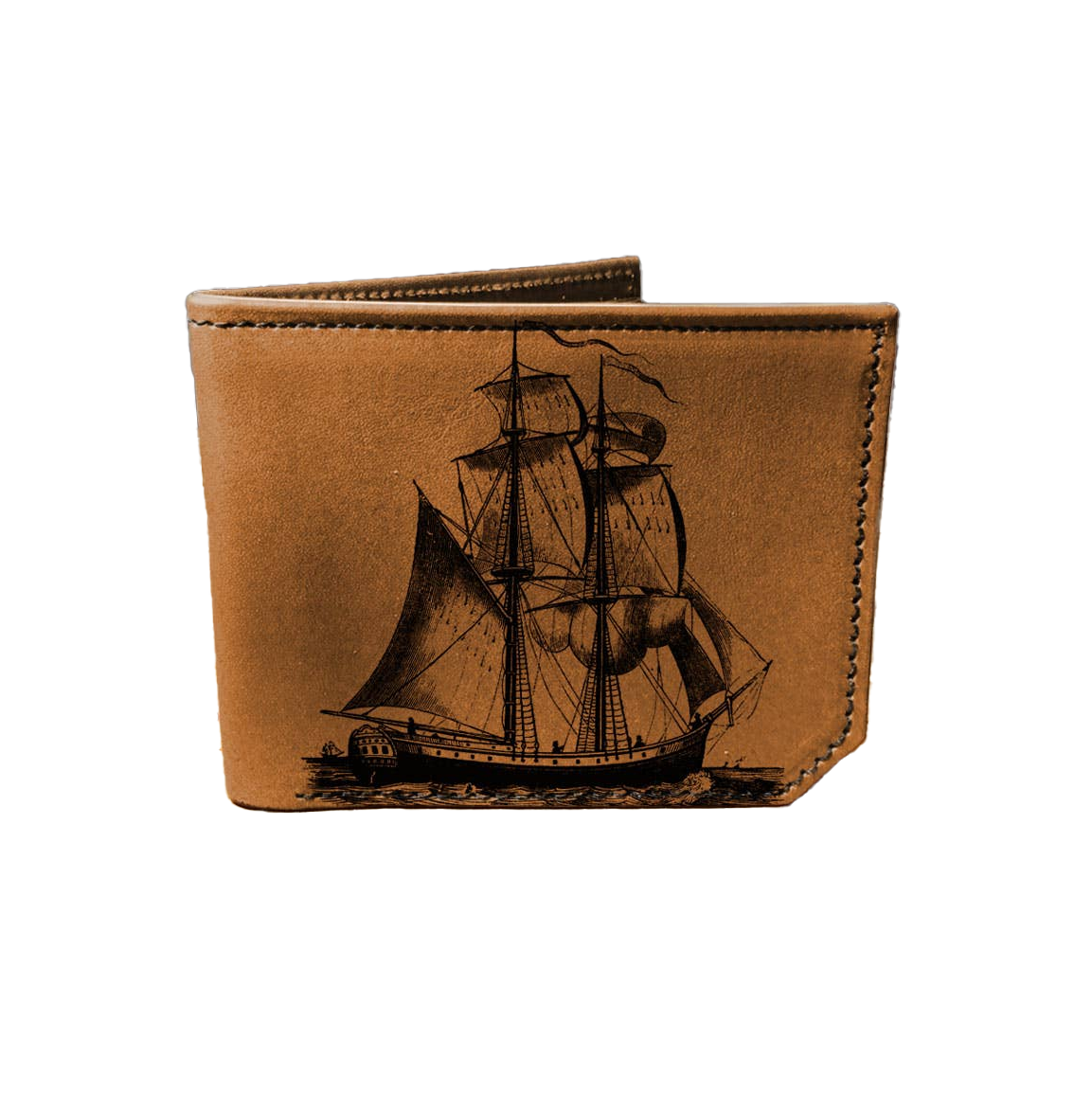 Pirate Ship - Printmaker Leather Wallet