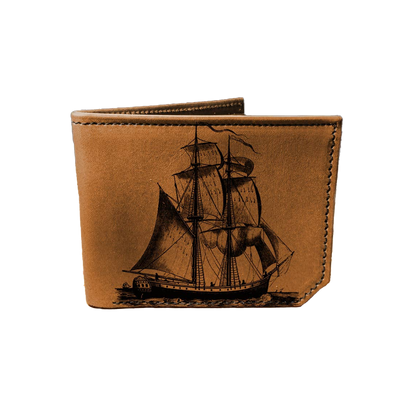 Pirate Ship - Printmaker Leather Wallet
