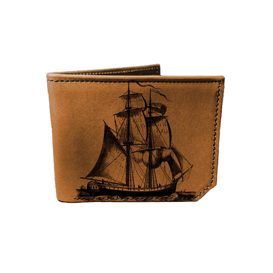 Pirate Ship - Printmaker Leather Wallet