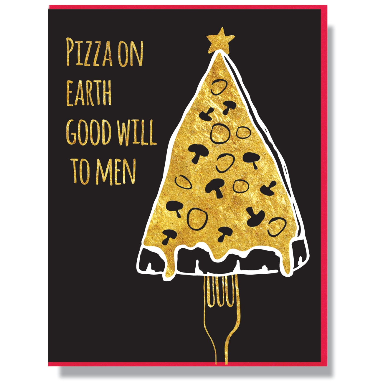 Pizza on Earth Christmas Card